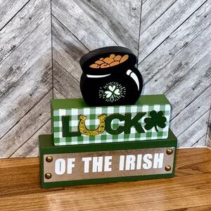 Luck of the Irish Block Decor- NIB